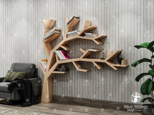 This treebookshelf is expertly handmade, giving it a unique and high-quality finish.